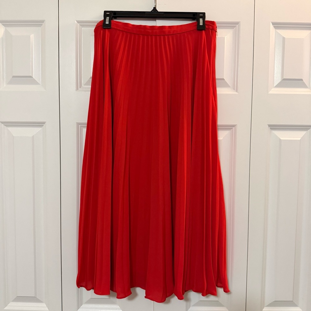 1. State Vibrant Red A-Line Skirt